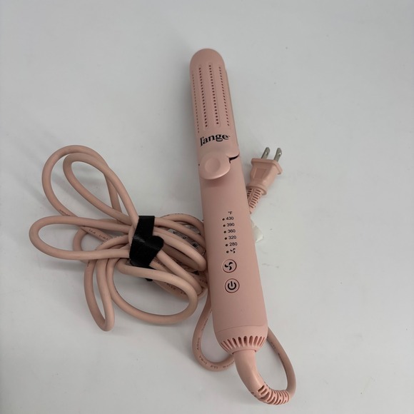 L'ange Le Duo 360 Airflow Styler A133 Blush Pink Titanium 1" Plate Hair Curler - Picture 2 of 6